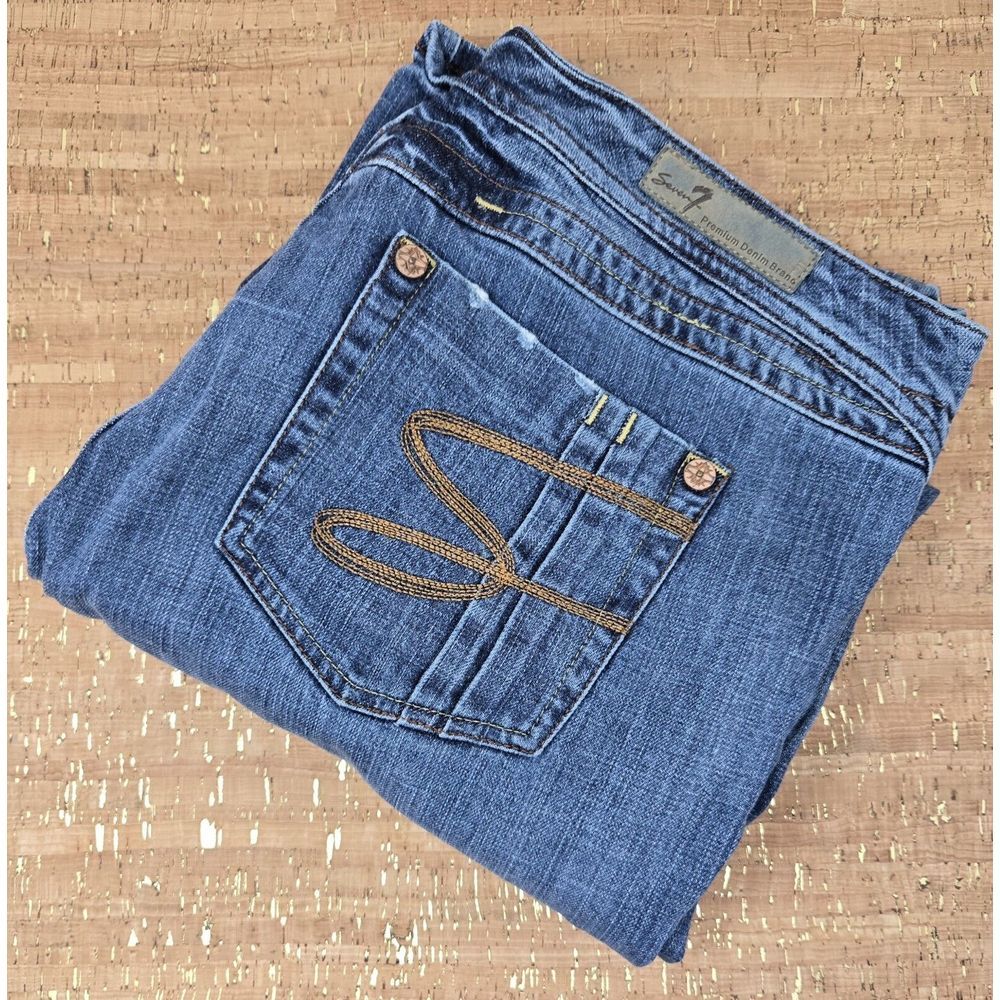 Seven7 Premium Denim Blue Jeans Womens 20 Stretch Casual Pants 38x31